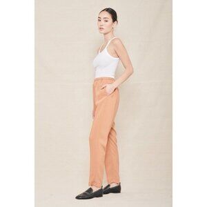 FORTE FORTE Women's Pants Size 0 Trousers ITALY🇮🇹MADE Pull On Cotton Beige‎